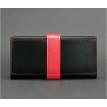 Портмоне з натуральної шкіри 3.0 (чорне з червоним)