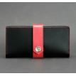 Портмоне з натуральної шкіри 3.0 (чорне з червоним)