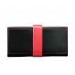 Портмоне з натуральної шкіри 3.0 (чорне з червоним)
