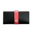 Портмоне з натуральної шкіри 3.0 (чорне з червоним)