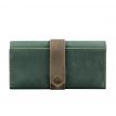 Портмоне из натуральной кожи  3.0 (зеленое-коричневое)