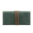Портмоне из натуральной кожи  3.0 (зеленое-коричневое)