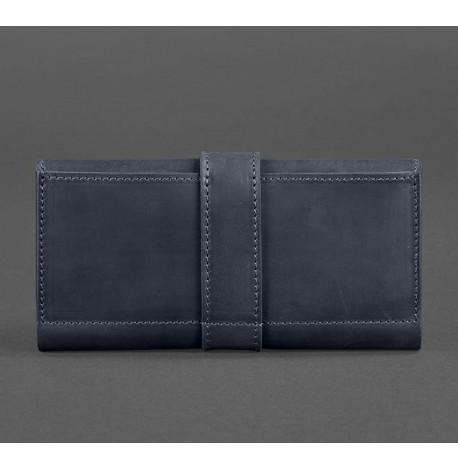 Портмоне з натуральної шкіри 3.0 (темно-синє) шкіра Crazy Horse
