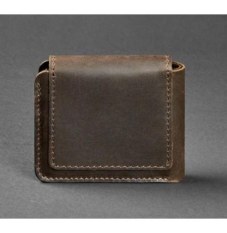 Портмоне з натуральної шкіри 4.2 (темно-коричневе)