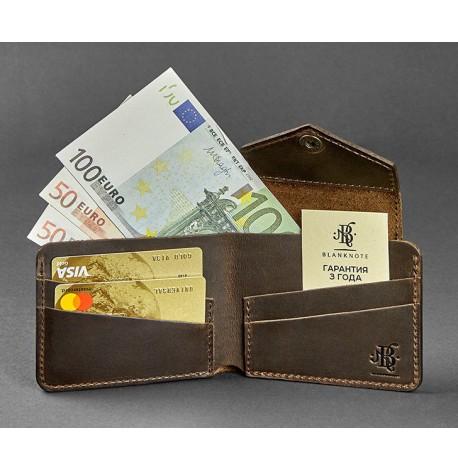 Портмоне з натуральної шкіри 4.2 (темно-коричневе)