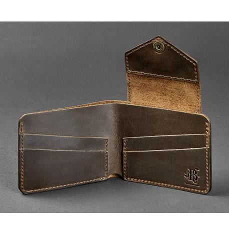 Портмоне з натуральної шкіри 4.2 (темно-коричневе)