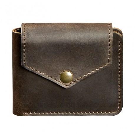 Портмоне з натуральної шкіри 4.2 (темно-коричневе)