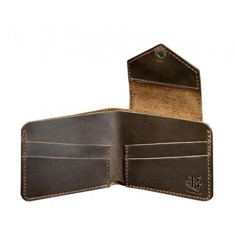 Портмоне з натуральної шкіри 4.2 (темно-коричневе)