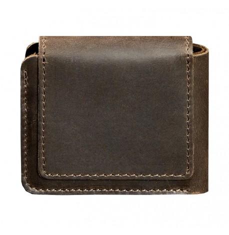 Портмоне з натуральної шкіри 4.2 (темно-коричневе)