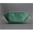 Косметичка из натуральной кожи (зеленая) кожа Crazy Horse