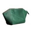 Косметичка из натуральной кожи (зеленая) кожа Crazy Horse