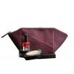 Косметичка из натуральной кожи (бордовая) кожа Crazy Horse