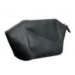 Косметичка из натуральной кожи (черная) кожа Crazy Horse
