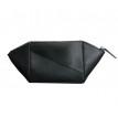 Косметичка из натуральной кожи (черная) кожа Crazy Horse