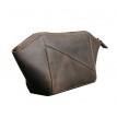 Косметичка з натуральної шкіри (темно-коричнева) шкіра Crazy Horse