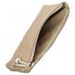 Косметичка из натуральной кожи "Крем-брюле" (бежевая)