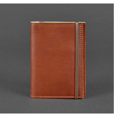 Обкладинка для паспорта зі шкіри 2.0 (світло-коричнева)
