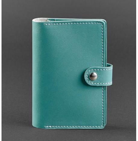 Обкладинка для паспорта зі шкіри 3.0 (бірюзова)