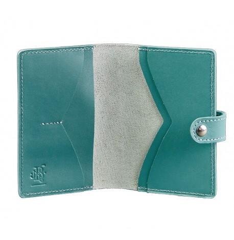 Обкладинка для паспорта зі шкіри 3.0 (бірюзова)
