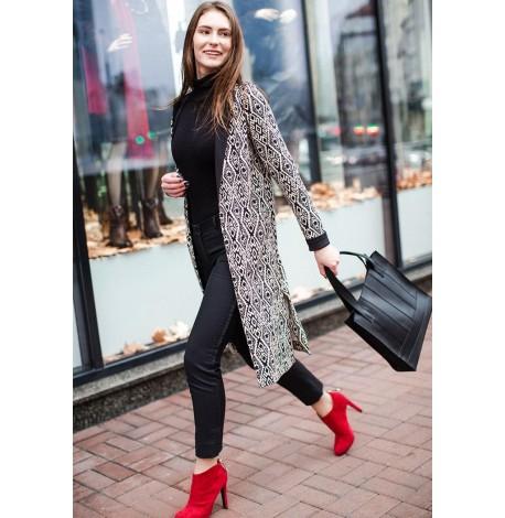 Сумка-шоппер из кожи "Бэтси" (черная)