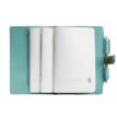 Кожаный блокнот софт-бук 4.0 A5 mini (бирюзовый)
