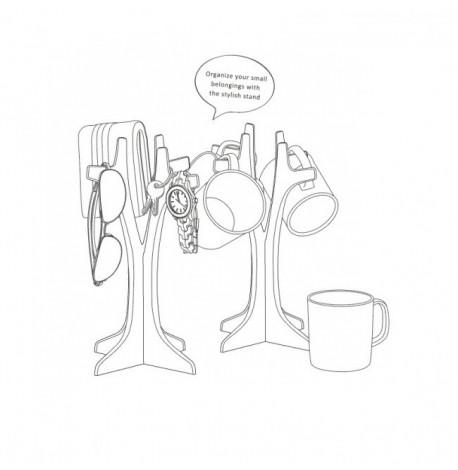 Органайзер для аксесуарів і прикрас Hang On Qualy (білий)