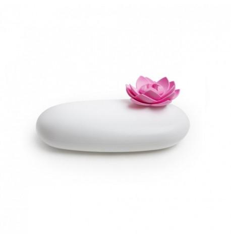 Шкатулка для мелочей Lotus Pebble Box Qualy (белый-розовый)