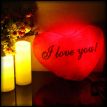 Led подушка серце I love you (червона)