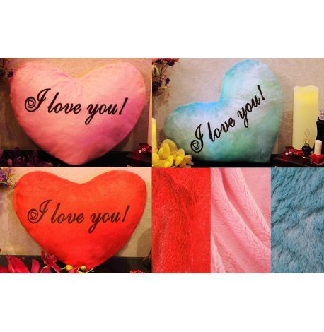 Led подушка серце I love you (червона)