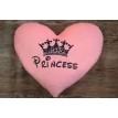 Светящаяся подушка сердце Princess (розовая)