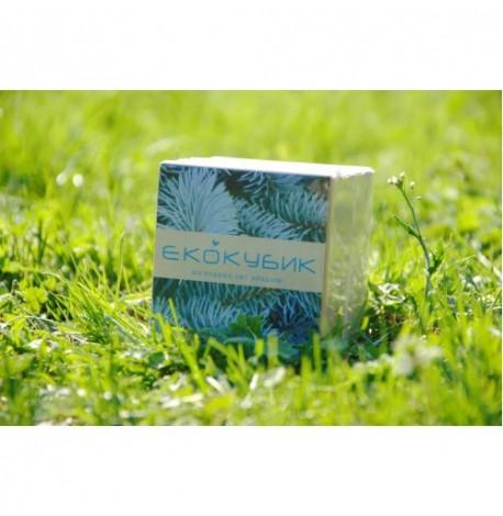 Экокуб для выращивания растения "Голубая ель"
