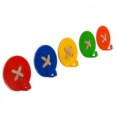 Настенный крючок для одежды Glozis Button Red (красный)