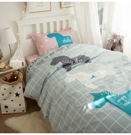 Полуторный комплект постельного белья Home Sweet Home (хлопок)