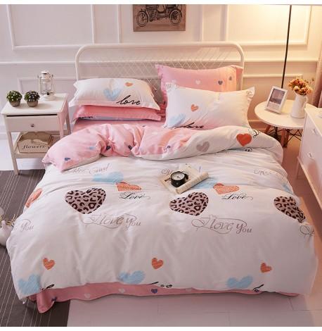 Полуторный комплект постельного белья Love you (хлопок)
