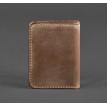 Кожаная обложка для прав или id-паспорта 4.0 (темно-коричневая)