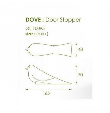 Стоппер для двери Dove Qualy (зеленый)