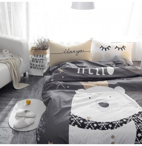 Полуторный комплект постельного белья Polar King (хлопок)