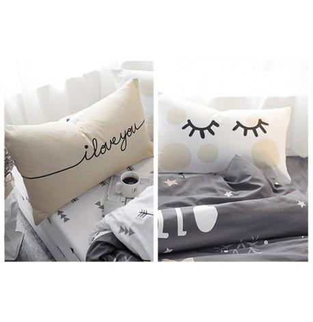 Полуторный комплект постельного белья Polar King (хлопок)