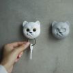 Ключниця настінна Neko Cat Qualy (біла)