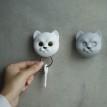 Ключница настенная Neko Cat Qualy (серая)