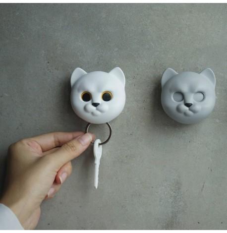Ключница настенная Neko Cat Qualy (серая)