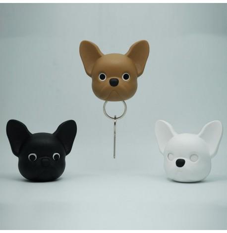 Ключница настенная Frenchy Dog Qualy (коричневая)