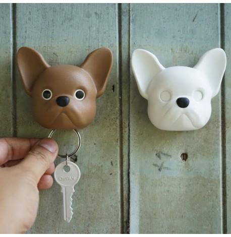 Ключница настенная Frenchy Dog Qualy (коричневая)