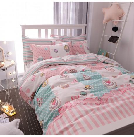 Полуторный комплект постельного белья Sweets (хлопок)