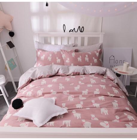 Полуторный комплект постельного белья White Dog (хлопок)