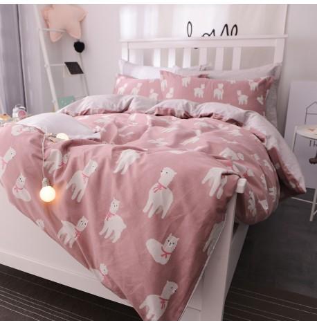 Полуторный комплект постельного белья White Dog (хлопок)