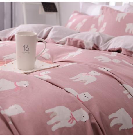 Полуторный комплект постельного белья White Dog (хлопок)