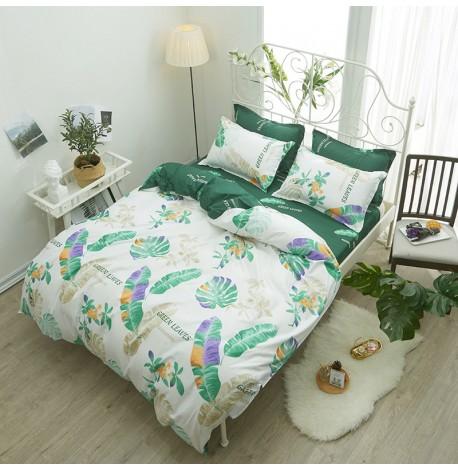 Полуторный комплект постельного белья Green Leaves