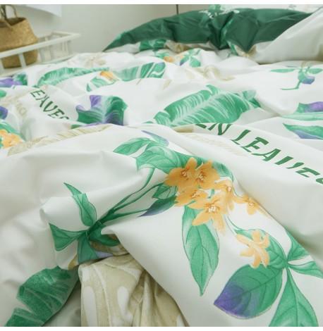 Полуторный комплект постельного белья Green Leaves