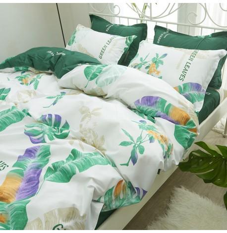 Полуторный комплект постельного белья Green Leaves